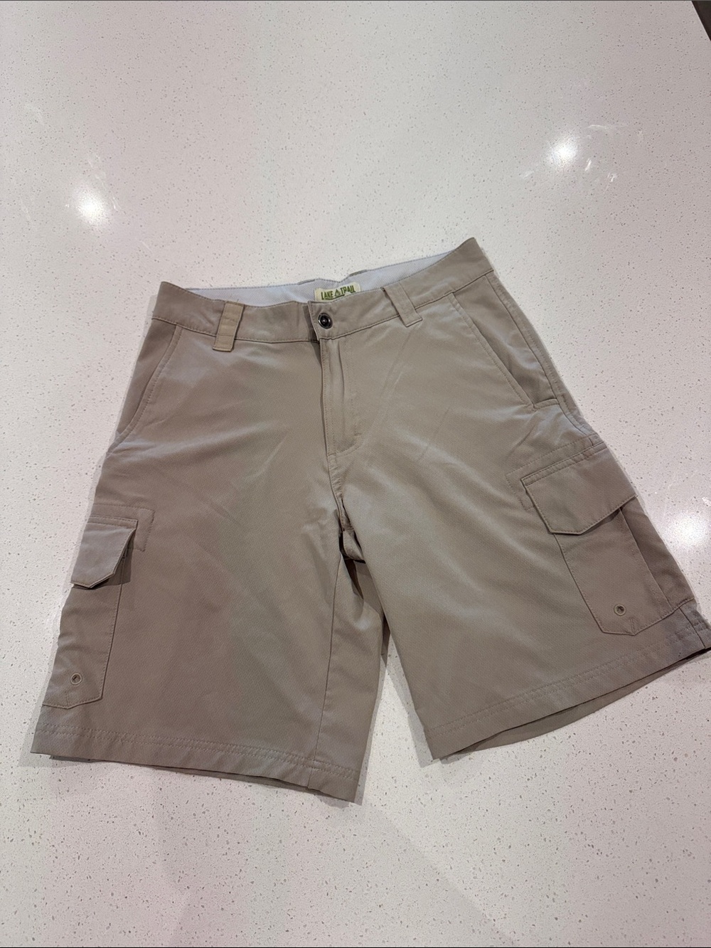 Men's Cargo Shorts in Light Khaki - Functional Everyday Wear
